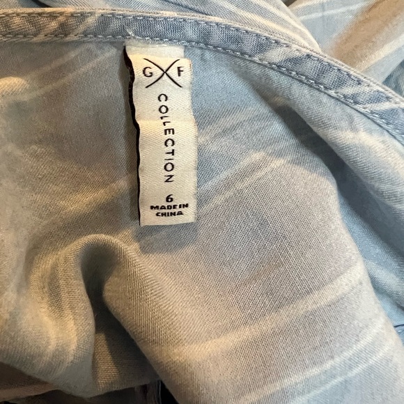 Gentle Fawn Wylie jumpsuit size 6 blue white - Picture 6 of 8